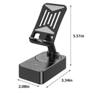 3 in1 Portable Foldable Mobile Phone Holder with Bluetooth Speaker
