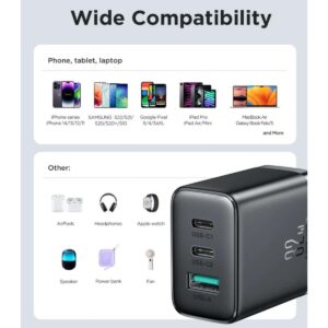 JR-TCF10 32W 2C1A Fast Charger-Black