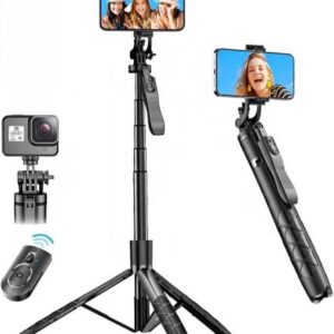 K-28 Long Video Stand Cum Selfie Stick Tripod with Remote - 360°